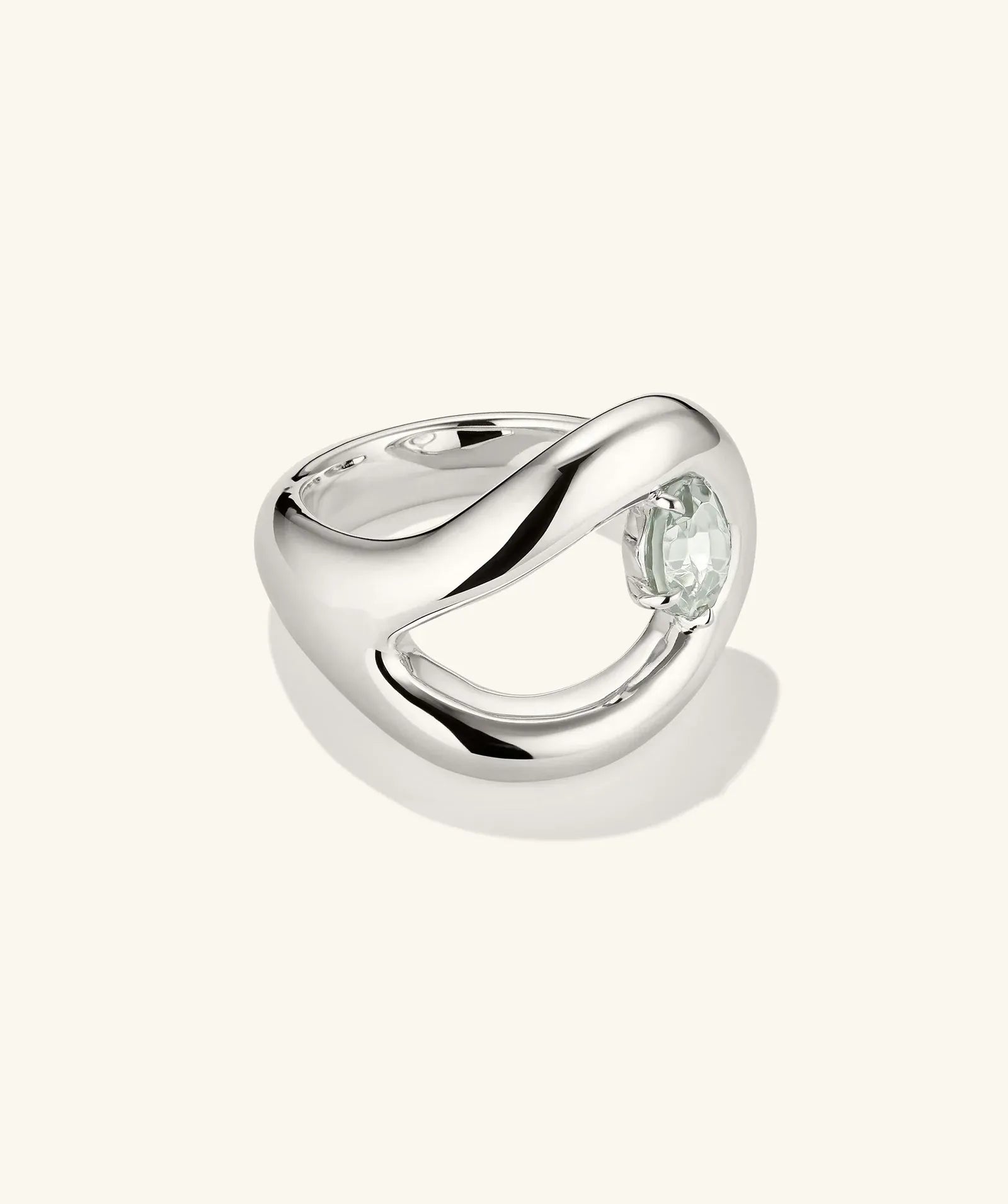 Organic Dôme Curve Gemstone Ring - My Store